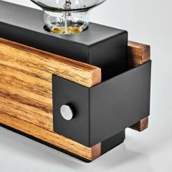 Hofstein Yuma Tischleuchte Schwarz, Naturfarben, 1-flammig -Günstiges Tischlampen Geschäft yuma tischleuchte h3565728 2