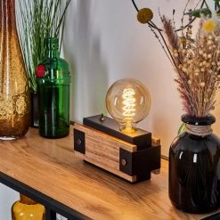 Hofstein Yuma Tischleuchte Schwarz, Naturfarben, 1-flammig -Günstiges Tischlampen Geschäft yuma tischleuchte h3565728 6