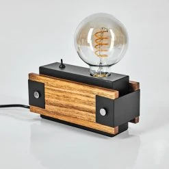 Hofstein Yuma Tischleuchte Schwarz, Naturfarben, 1-flammig -Günstiges Tischlampen Geschäft yuma tischleuchte h3565728 7