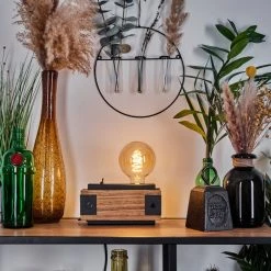 Hofstein Yuma Tischleuchte Schwarz, Naturfarben, 1-flammig -Günstiges Tischlampen Geschäft yuma tischleuchte h3565728 8