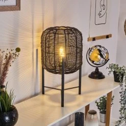 Hofstein Zaracure Tischleuchte Schwarz, 1-flammig