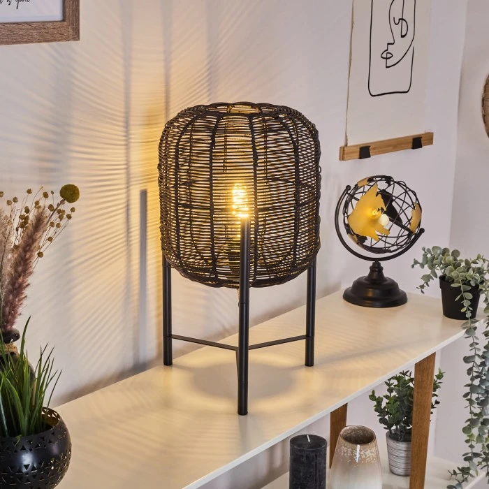 Hofstein Zaracure Tischleuchte Schwarz, 1-flammig 3 Hofstein Zaracure Tischleuchte Schwarz, 1-flammig