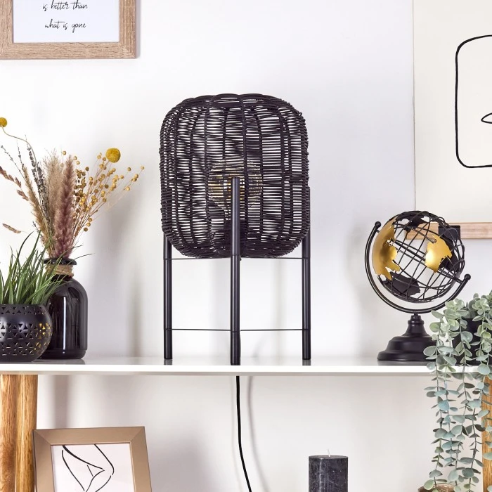 Hofstein Zaracure Tischleuchte Schwarz, 1-flammig 13 Hofstein Zaracure Tischleuchte Schwarz, 1-flammig – Bild 11