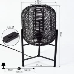 Hofstein Zaracure Tischleuchte Schwarz, 1-flammig 16 Hofstein Zaracure Tischleuchte Schwarz, 1-flammig -Günstiges Tischlampen Geschäft zaracure tischleuchte h3568866 3
