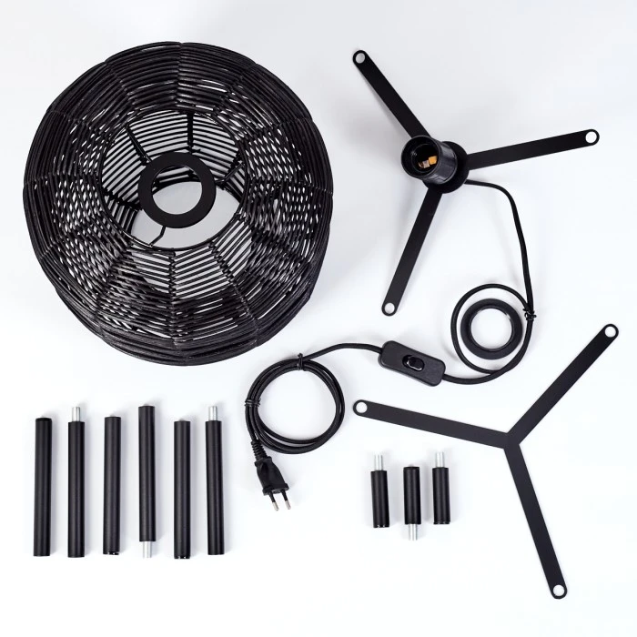 Hofstein Zaracure Tischleuchte Schwarz, 1-flammig 7 Hofstein Zaracure Tischleuchte Schwarz, 1-flammig – Bild 5