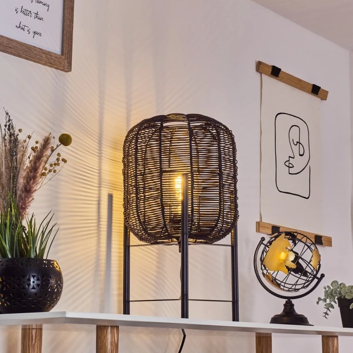 Hofstein Zaracure Tischleuchte Schwarz, 1-flammig 11 Hofstein Zaracure Tischleuchte Schwarz, 1-flammig – Bild 9