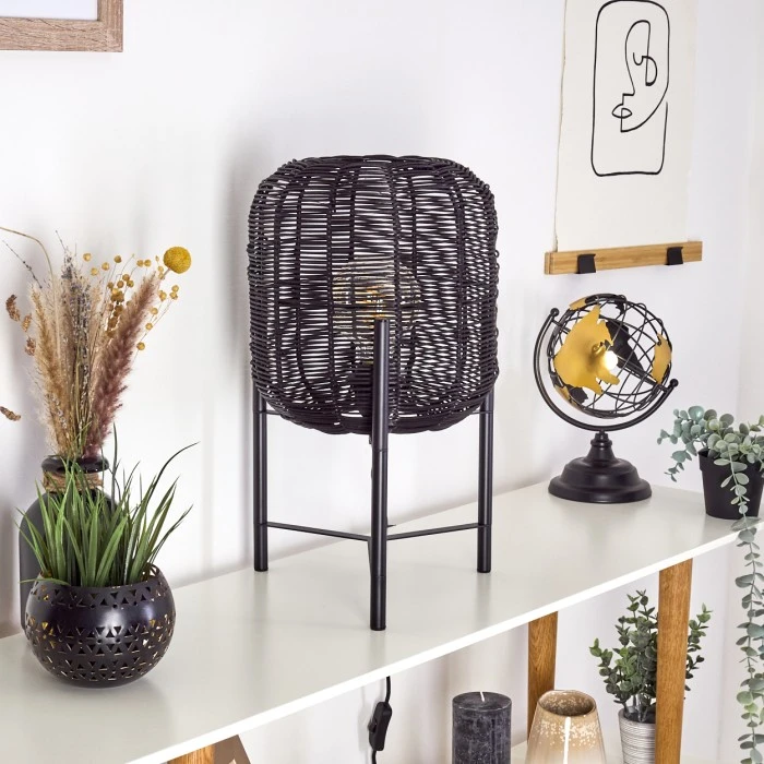 Hofstein Zaracure Tischleuchte Schwarz, 1-flammig 12 Hofstein Zaracure Tischleuchte Schwarz, 1-flammig – Bild 10