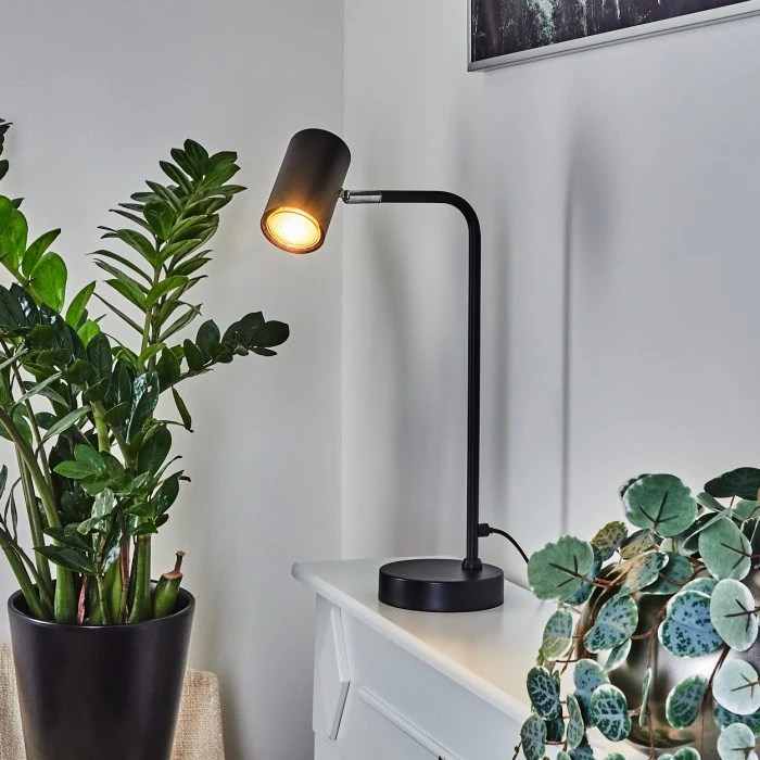 Hofstein Zuoz Tischleuchte Chrom, Schwarz, 1-flammig 11 Hofstein Zuoz Tischleuchte Chrom, Schwarz, 1-flammig – Bild 9