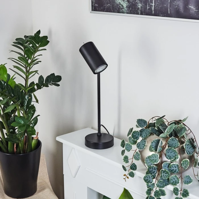 Hofstein Zuoz Tischleuchte Chrom, Schwarz, 1-flammig 12 Hofstein Zuoz Tischleuchte Chrom, Schwarz, 1-flammig – Bild 10