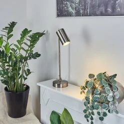 Hofstein Zuoz Tischleuchte Nickel-Matt, Chrom, 1-flammig -Günstiges Tischlampen Geschäft zuoz tischleuchte h3536117 6